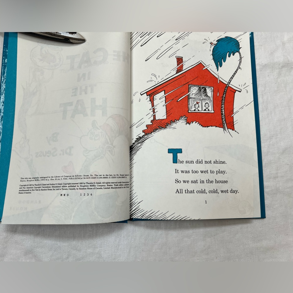 Dr Seuss Books 4 Cat In The Hat & Comes Back Green Eggs and Ham Wocket In Pocket - Picture 5 of 16